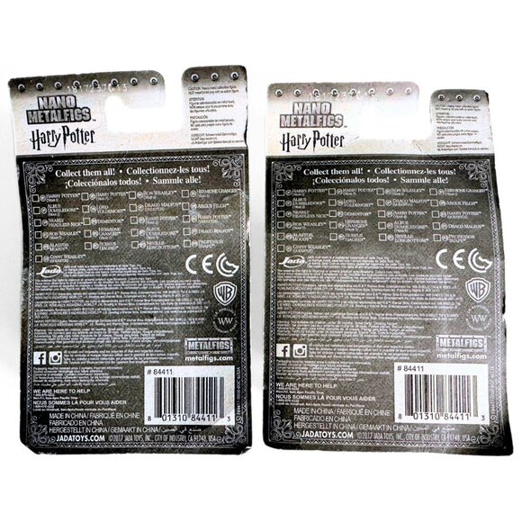 HARRY POTTER Metallic Figurine Toys Ron Weasley & Harry Die-cast Figures NEW - Picture 5 of 5